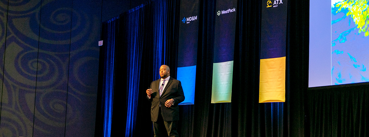 Christopher Lafayette presenting in 2023 keynotes