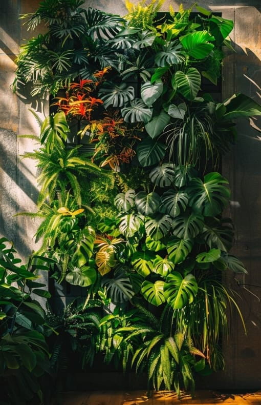 A wall of greenery