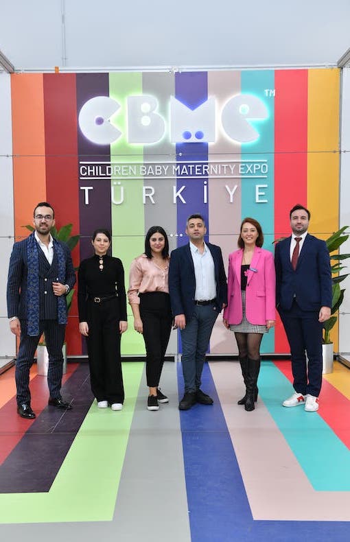 CBME Türkiye sales and marketing team posing at the venue.