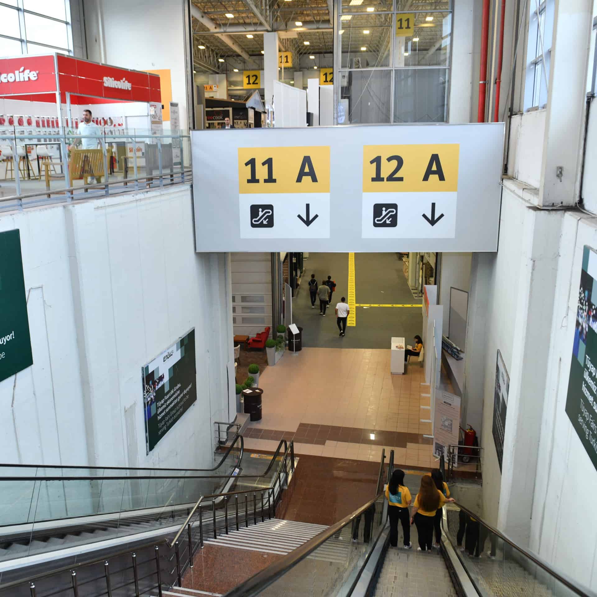 Escalator wall sponsorship opportunity.