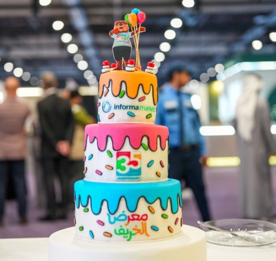 The Autumn Fair 35th anniversary celebration cake
