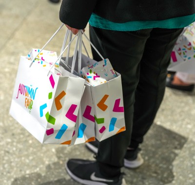 The Autumn Fair shopping bags