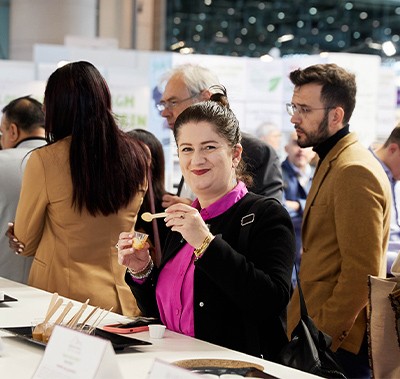 visitor tasting ingredients