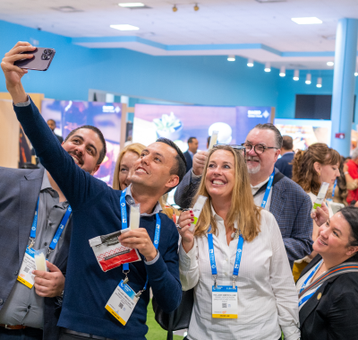 People taking a selfie
