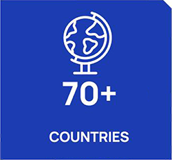 icon - 70+ Countries