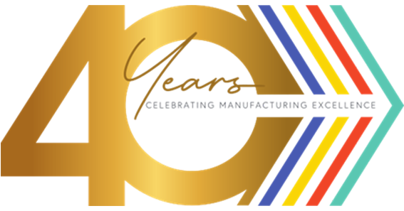40 years anniversary of Celebrating Manufacturing Excellence logo