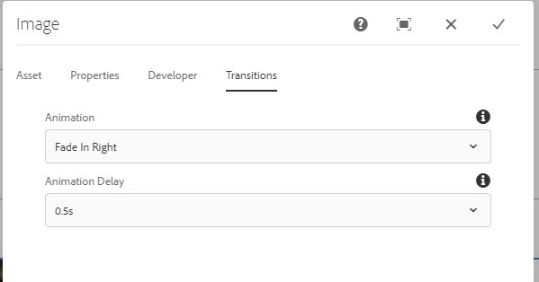 animation options
