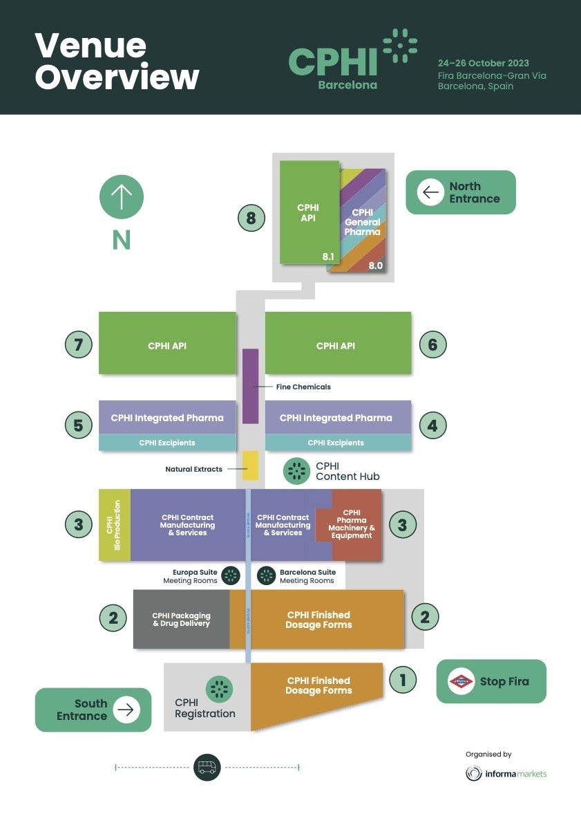 CPHI Barcelona 2023 event venue map